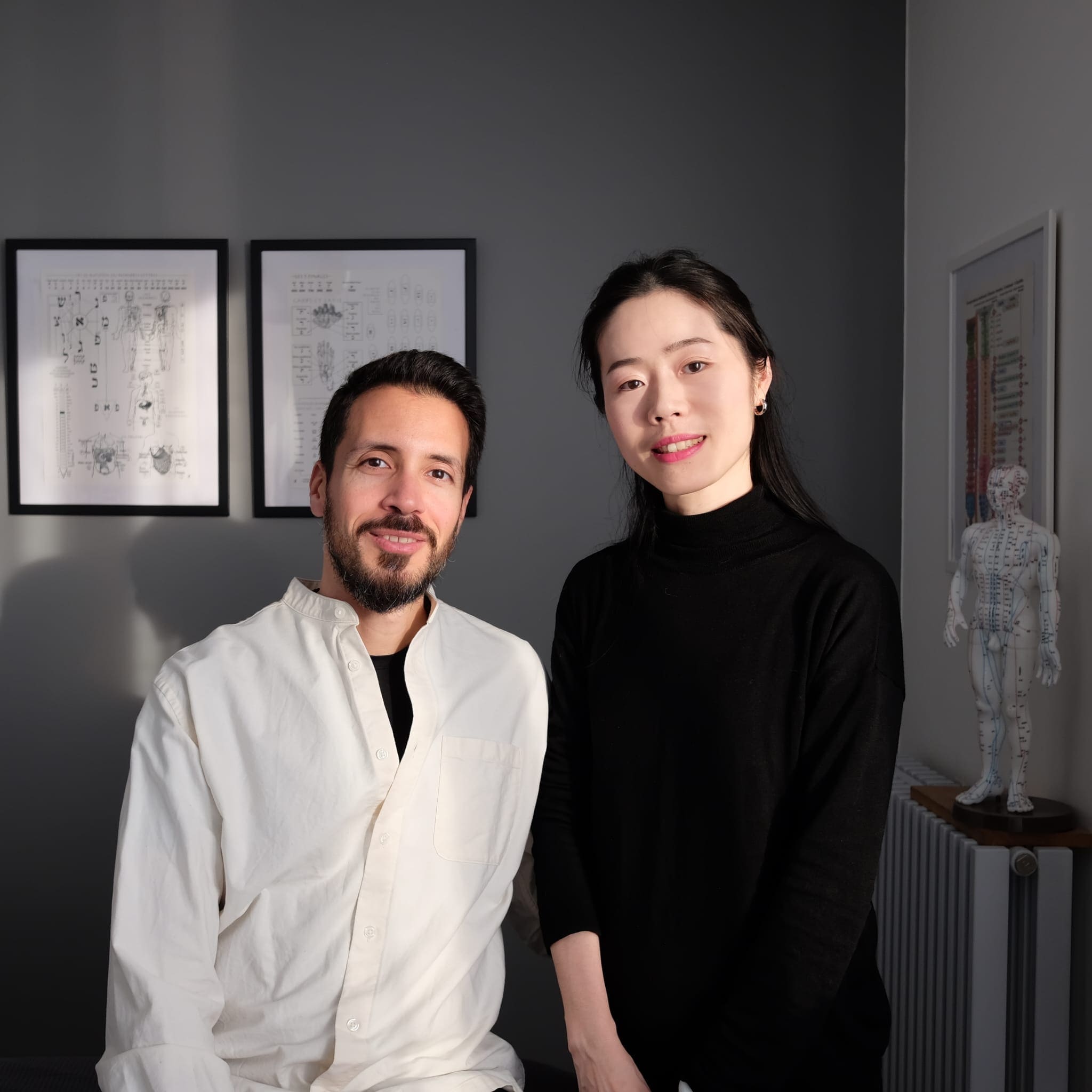 Thomas Voyer et Tiantian He, praticiens en médecine traditionnelle chinoise, cabinet Dao Xin Tang, Le Pecq